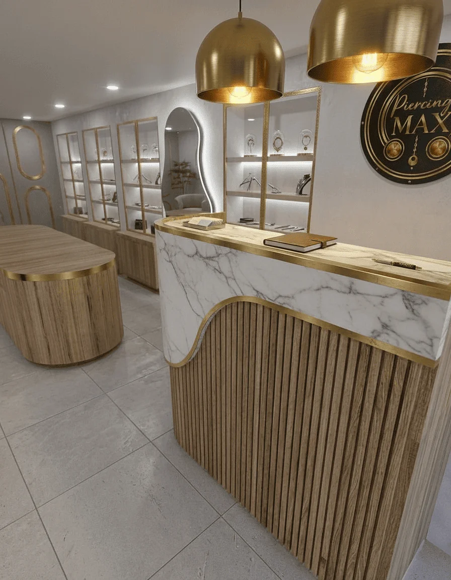 Proyecto de arquitectura retail para local comercial desarrollado por Gardenia Estudio